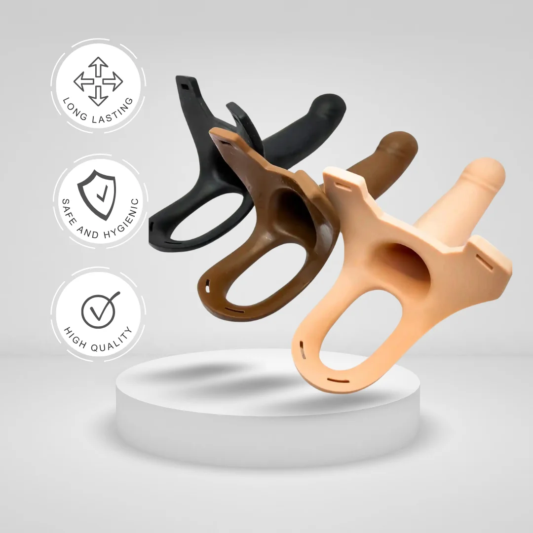 Super Soft Silicone Hollow Strap-On Dildo