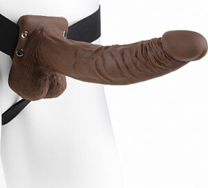 9inch Hollow Strap-On with Balls Dildo